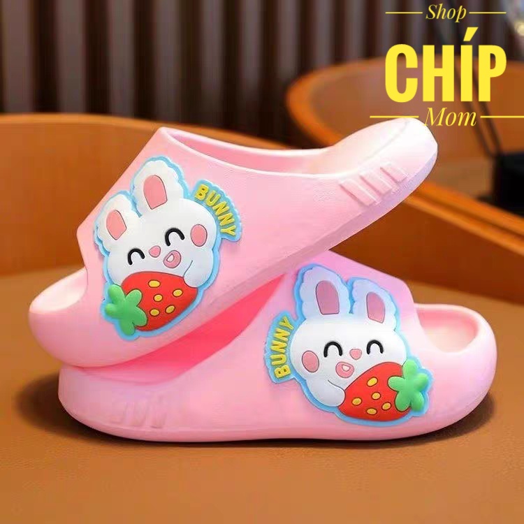 sandal bé gái dép lê cho bé trai chống nước chống trượt êm chân QCCC oto thỏ ngộ nghĩnh có ảnh thật DL338