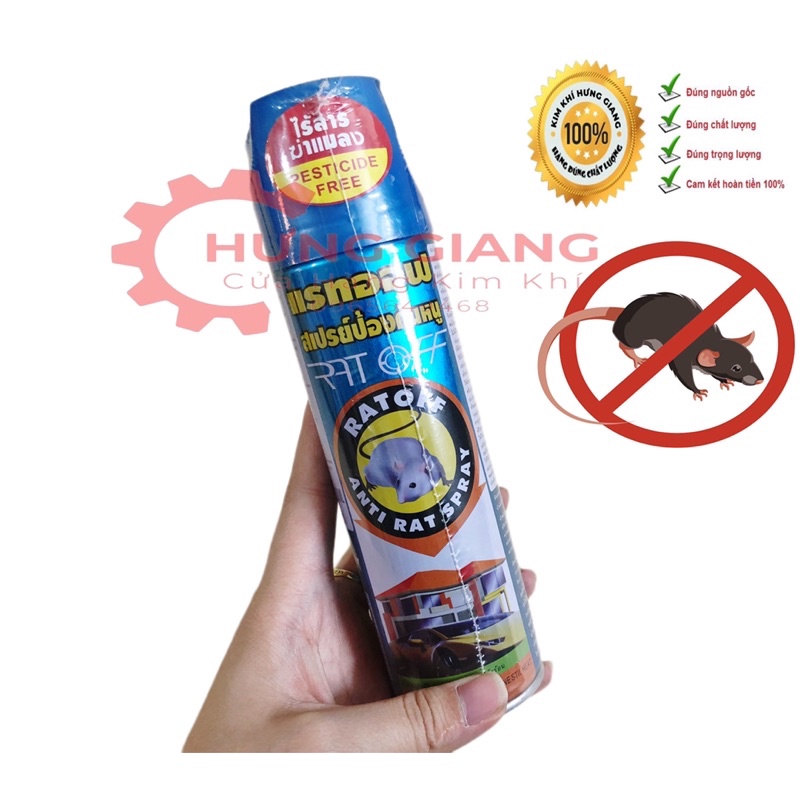 Chai Xịt Đuổi chuột RAT OFF Thái Lan 300ml CỰC HIỆU QUẢ DỄ SỬ DỤNG