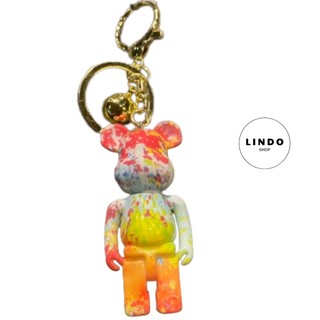 Móc Khóa Bearbrick Cầu Vồng LINDO, Quà Tặng Đáng Yêu, Móc Khóa Dễ Thương, Xinh Xắn, Treo Balo, Cặp