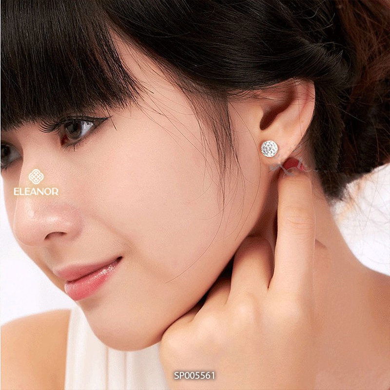 Bông tai nữ chuôi bạc 925 Eleanor Accessories hình cầu phụ kiện trang sức khuyên tai 5561