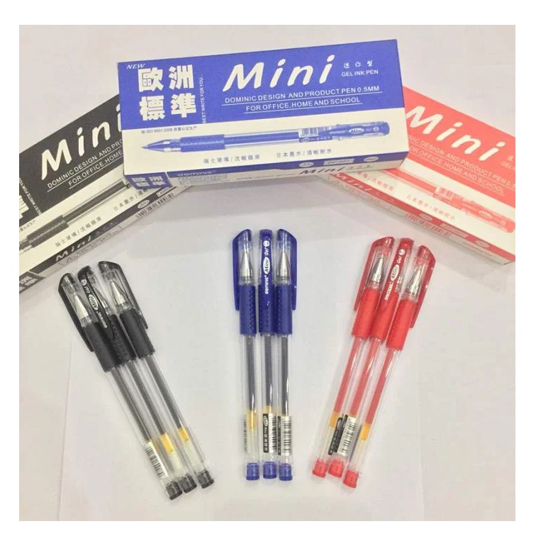 Bút Viết Gel Nước Mini 0.5mm Thiết Kế Vỏ Nhựa Trong Suốt - (Xanh Dương ...