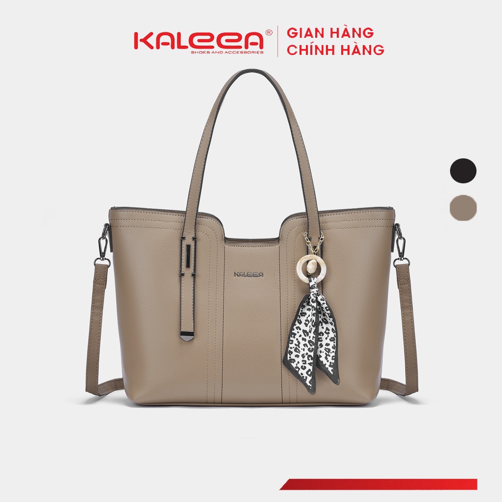 Túi xách nữ công sở đeo vai đeo chéo Kaleea X74 da cao cấp hai màu đen nâu size lớn đựng được laptop đi học đi làm