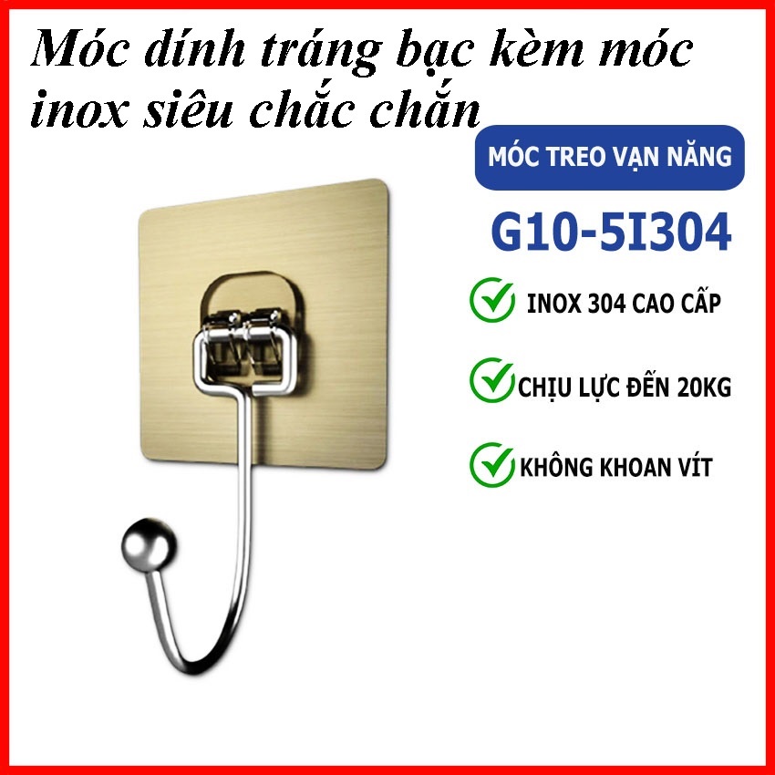 Móc dán Inox siêu chắc chắn,miếng dán tráng bạc PVC siêu dính | Shopee ...
