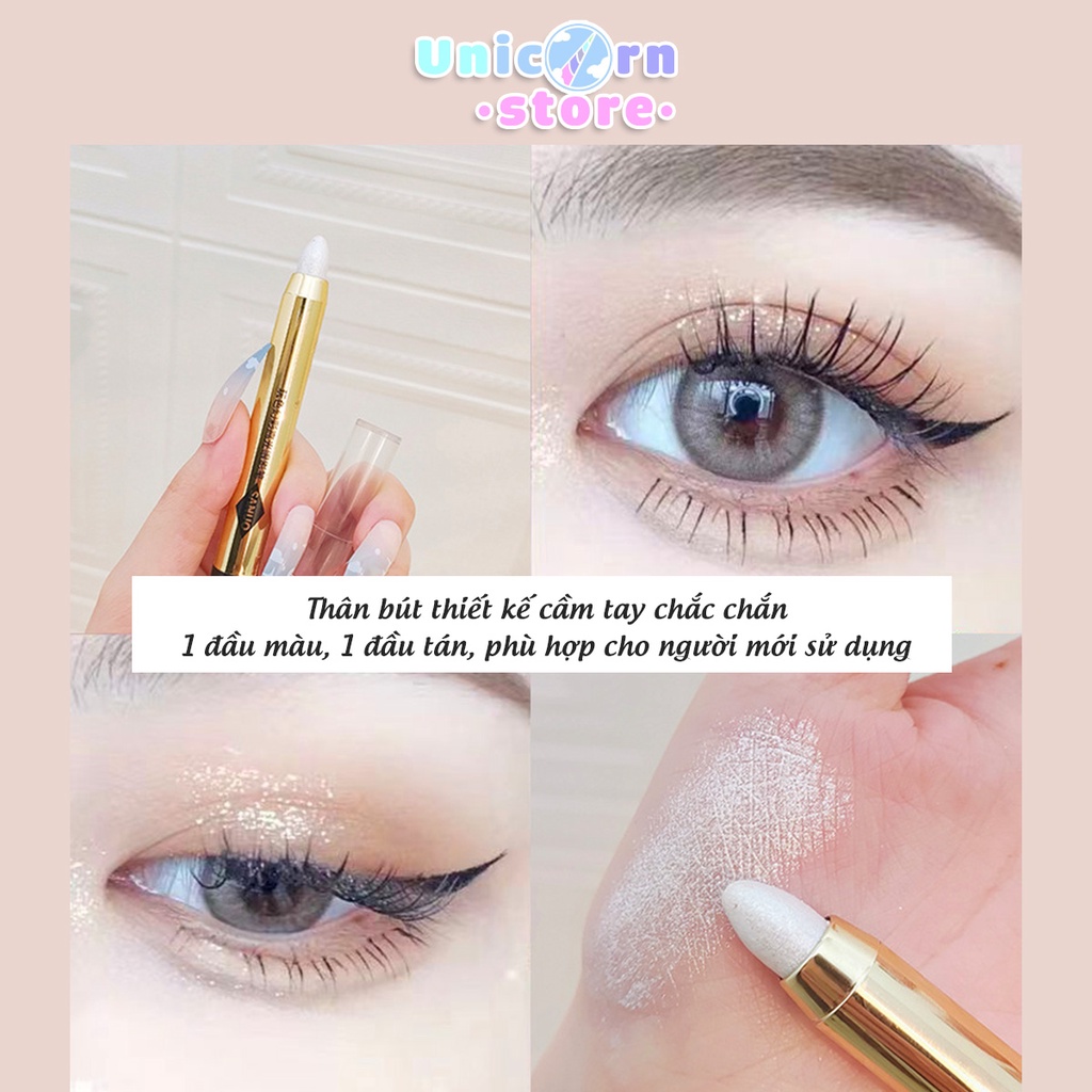 Bút Nhũ Mắt 2 Đầu Shaqinuo Duo Eyeshadow Stick G12