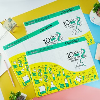 Decal Bọc SGK Cải Cách CLASSMATE, Decal Bọc Vở Ô ly SGK Tiếng Anh Chất Liệu Nhựa Trong, Dẻo, Bền, Chống Thấm Nước