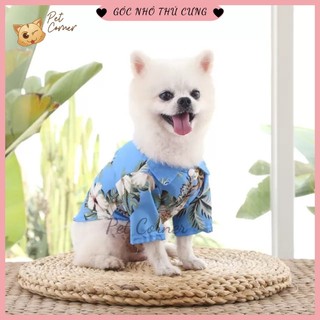 [CÓ SIZE LỚN] Áo sơ mi phong cách Hawaii cho thú cưng đi biển, áo cho chó mèo mùa hè thoáng mát
