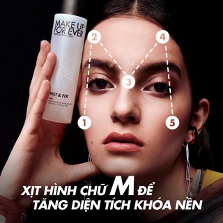 Xịt Khóa Trang Điểm Cấp Ẩm Lâu Trôi Mist & Fix 100ml -  MAKE UP FOR EVER