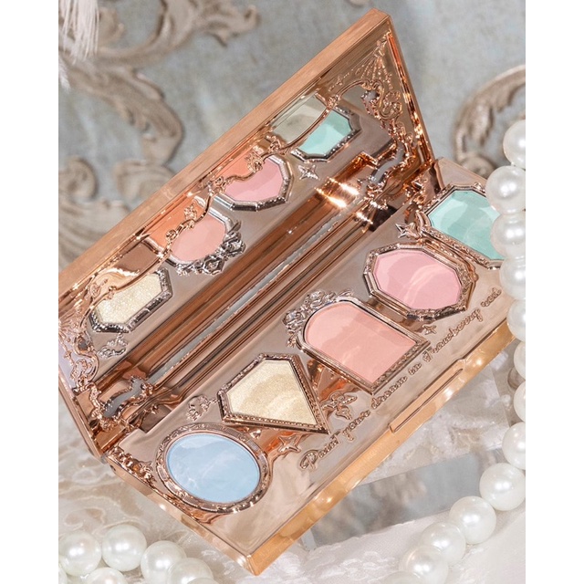 Sẵn Phấn mắt Flower knows strawberry rococo eyeshadow palette flower knows phấn mắt hoa biết dâu Flower knows Strawberry | BigBuy360 - bigbuy360.vn