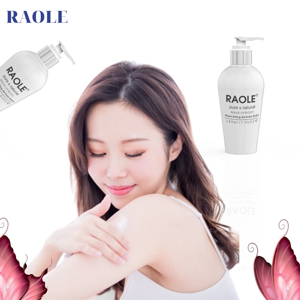 Kem trắng da toàn thân RAOLE 180ml Kem Body Raole