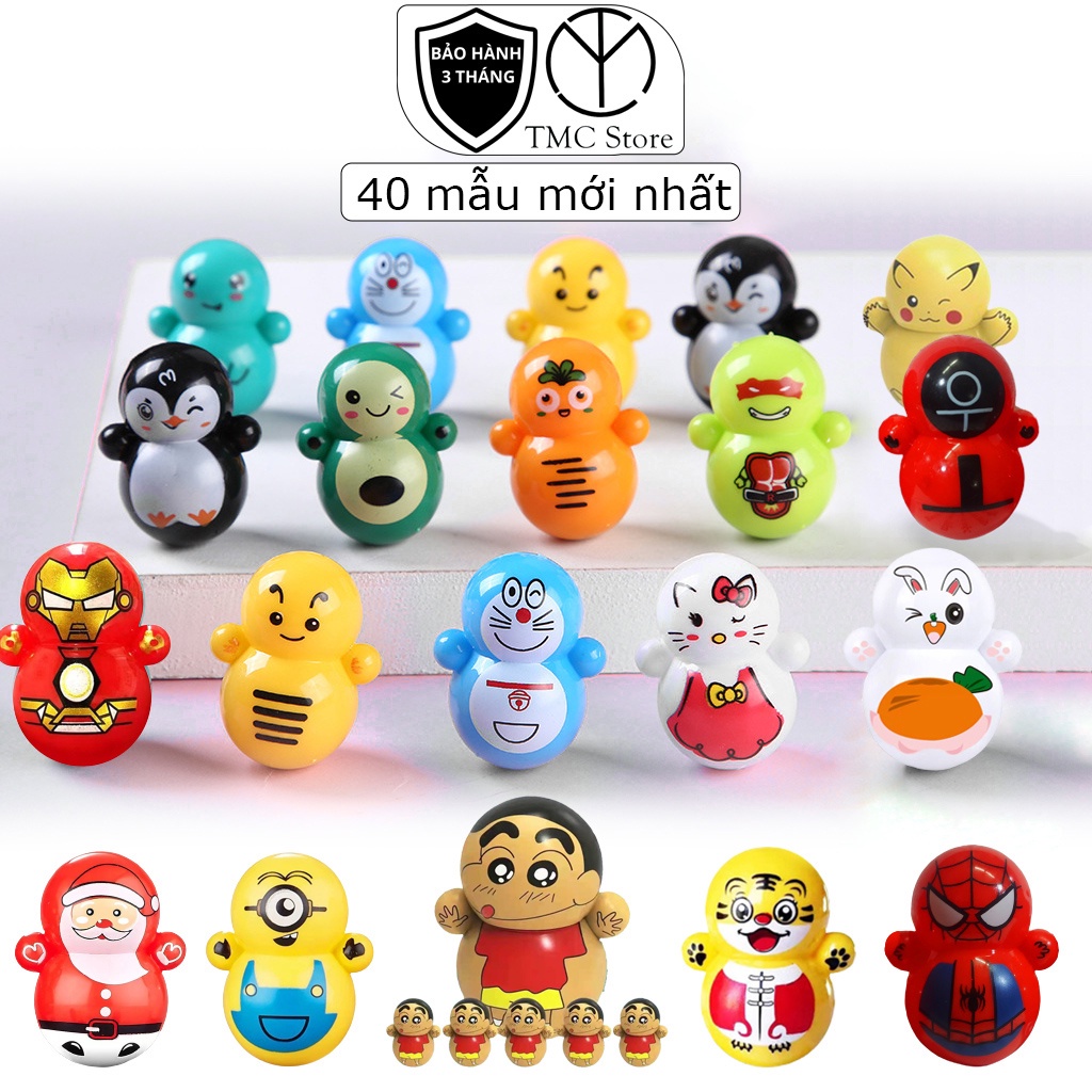 Lật đật mini, combo 30 con lật đật đồ chơi cho bé TMC Store - Nhiều mẫu mới giảm stress hiệu quả - 1