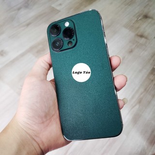 Miếng dán skin xanh rêu iPhone 16promax 15promax 14ProMax 13Promax 13Pro 13 12Promax 12Pro 12 11Promax 11Pro 11 Xsmax Xs