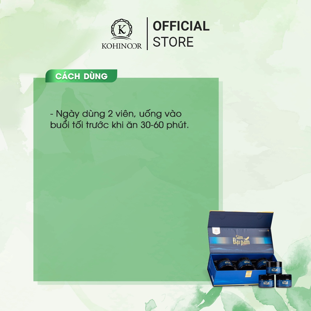Ảnh Viên uống tăng cường sinh lý nam SÂM ĐẠI NAM Kohinoor (45 viên) 2