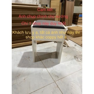 ghế,đôn bàn trang điểm gỗ mdf mặt đệm nhiều màu-đóng sẵn( ko cần lắp ráp )