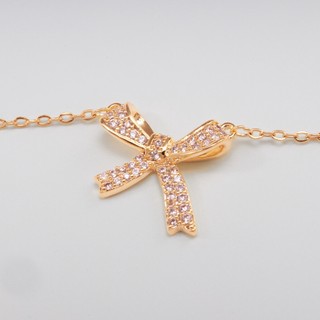 Dây chuyền nữ LAMY Bow Necklace Rose Gold 6019