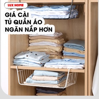 Khay Lưới Sắt Để Đồ Dưới Tủ Bếp , Bàn Làm Việc - Kệ Khung Gài Siêu Gọn Gàng - Ngăn Kéo Size 33x23cm