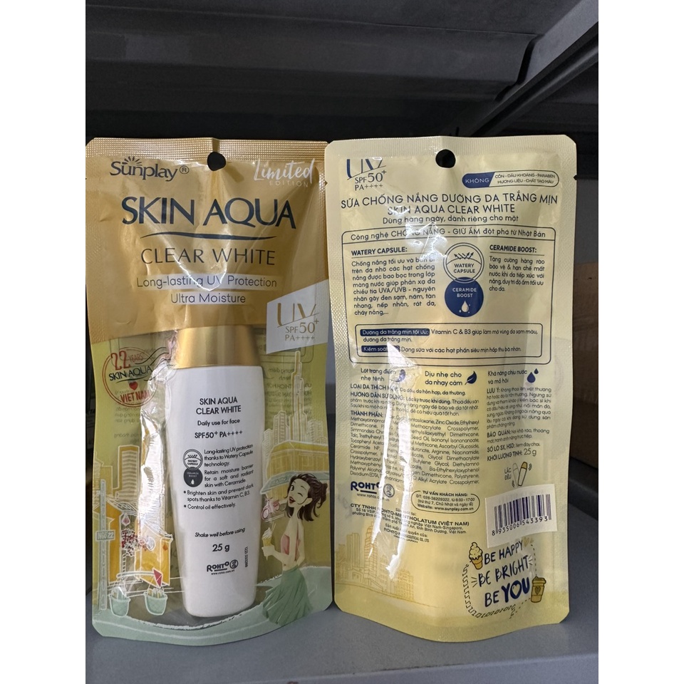 Sữa Chống Nắng Dưỡng Da Trắng Mịn Sunplay Skin Aqua Clear White SPF50+/PA++++