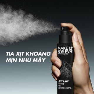 Xịt Khóa Cố Định Lớp Trang Điểm Kiềm Dầu MIST&FIX MATTE 30ml - MAKE UP FOR EVER