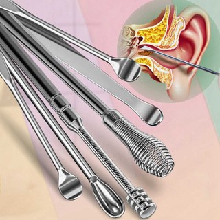 Bộ Lấy Ráy Tai Hộp nhôm và hộp nhựa 6 Món