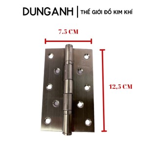 Bản lề lá Inox dài 12,5cm, bản lề cửa Kim Khí Dung Anh