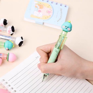 Bút Bi Nhiều Màu Bấm Xanh Đen Cute Gel Timo VPB19