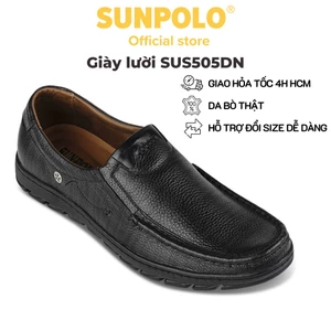[ Xả kho ] Giày lười nam Da bò cao cấp SUNPOLO đi làm công sở, đi chơi - SUS505