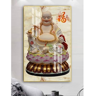 Tranh Treo Tường Phật Di Lặc - Tranh Laminate Tráng Gương (60x90cm)