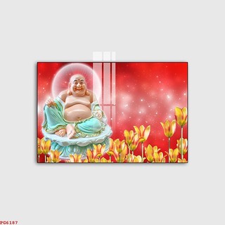 Tranh Treo Tường Phật Di Lặc - Tranh Laminate Tráng Gương (60x90cm)