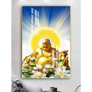 Tranh Treo Tường Phật Di Lặc - Tranh Laminate Tráng Gương (60x90cm)