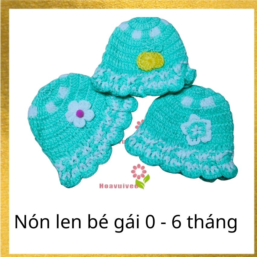 [Freeship] Mũ Len Cho Bé - Nón Len Cho Bé Gái - LN_Handmade