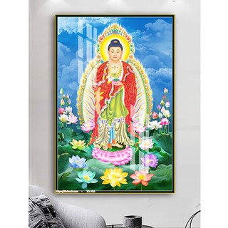 Tranh Treo Tường Phật A Di Đà 01 - Tranh Laminate Tráng Gương