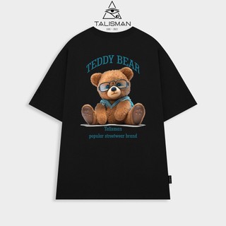 Áo phông đen, Áo phông trắng TALISMAN T06 unisex Bear Broun