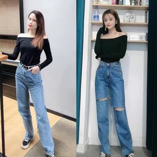 ÁO TRỄ VAI TAY DÀI CROPTOP MẶC 4 MÙA CHẤT THUN TĂM TÔN DÁNG HÀN QUỐC BABYDOLL HỞ VAI TRẮNG, ĐEN- A0001