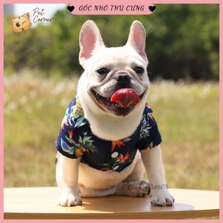 [CÓ SIZE LỚN] Áo sơ mi phong cách Hawaii cho thú cưng đi biển, áo cho chó mèo mùa hè thoáng mát