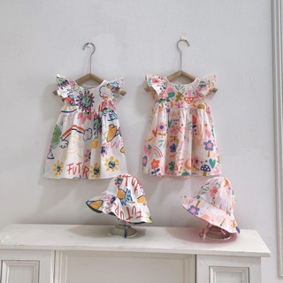 Váy bé gái cánh tiên kèm mũ 1-7 tuổi (8-26kg)