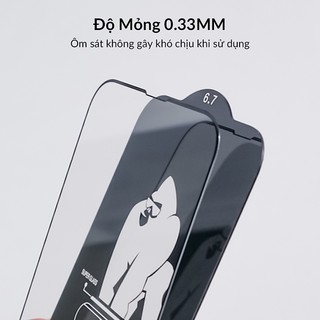 Kính cường lực WK KingKong cho iphone Full Màn 15 promax 14 promax 13 promax 12 promax 11 promax xsmax [ CHÍNH HÃNG ]