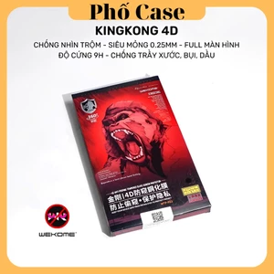 Kính Cường Lực WK Kingkong 4D Chống Nhìn Trộm Cho iP 16promax 15promax 14ProMax 13ProMax 12ProMax 11ProMax XsMax X