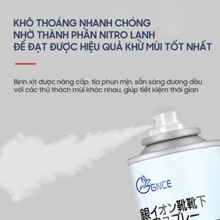 Bình xịt khử mùi hôi giày dép Duer nano ion bạc Ag+ 1 lọ 260ml hương chanh, trái đào