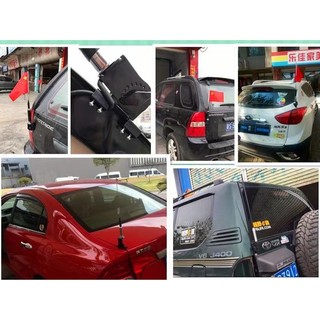 Ăng Ten Thẻ Hình Lá Cờ Đỏ Gắn Trang Trí Xe Hơi SUV