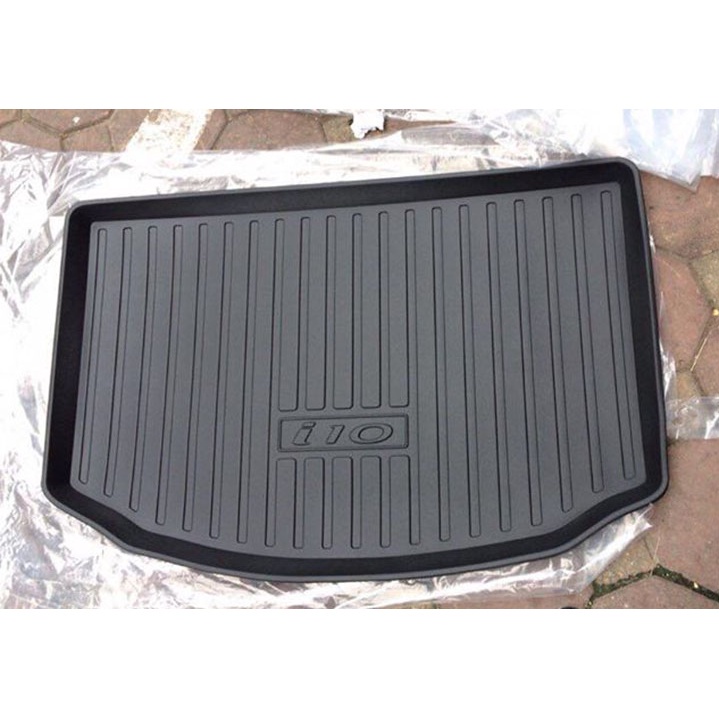 Lót cốp nhựa xe Hyundai i10 2014-2022, Nhựa dẻo không mùi, vệ sinh dễ dàng. Đủ 2 bản sedan và hatchback