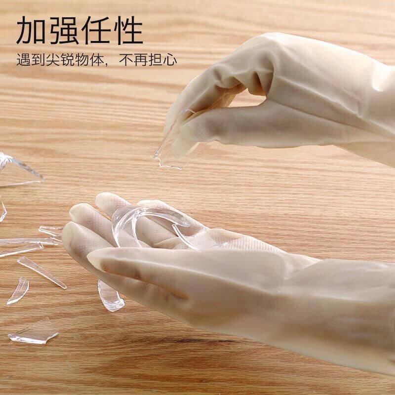 Găng Tay Cao Su Silicon Hình Hươu Siêu Dai Trong Suốt Không Mùi -Đôi Bao Tay Rửa Chén