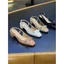 Giày slingback mũi vuông 3 phân gót vuông ANN phối nơ BB kiểu dáng sang trọng cao cấp _ SB3004NBB