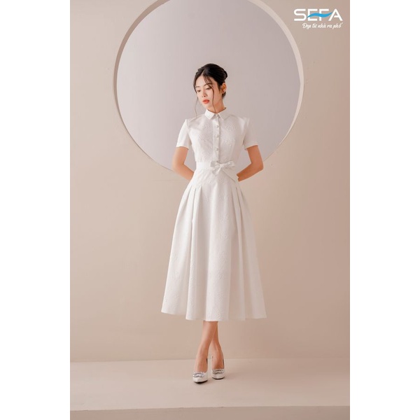 Ảnh Đầm xoè SEFA cổ sơ mi bảng màu cực đẹp 200020675 1