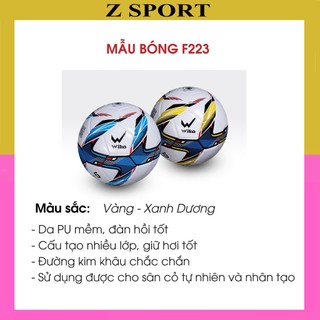 Quả bóng đá Wika F223 F123 da PU mềm hàng chính hãng Wika
