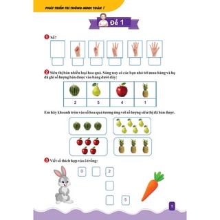 Sách - Phát Triển Trí Thông Minh Toán Lớp 1 ( Biên soạn theo chương trình GDPT Mới ) - Ndbooks