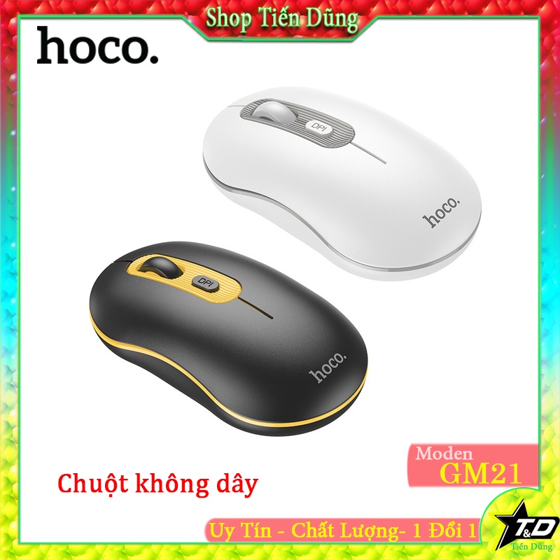 Chuột không dây Hoco GM21 kế nối 2.4G, tốc độ từ 1000-1200- 1600 chính ...