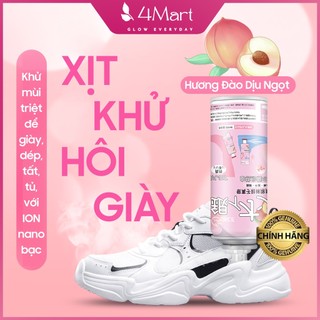 Chai xịt khử mùi hôi giày dép nano ion bạc kháng khuẩn Duer 1 lọ 260ml hương chanh, bình sịt