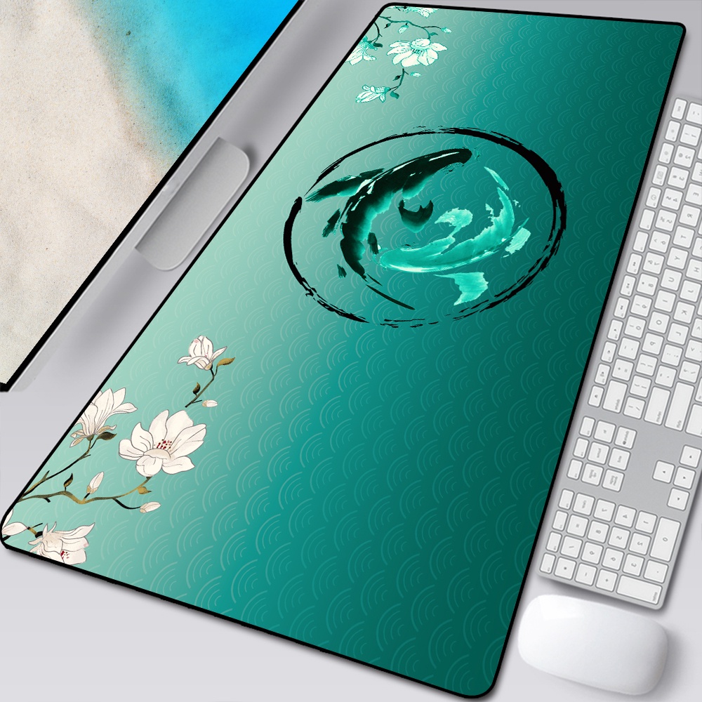 Phong Cách Cây Xanh Lớn Chơi Game Mousepad L XL 90x40cm Game Thủ Chuột Miếng Lót Kích Thước Cho Văn Phòng Bàn Dài Thảm Bàn Làm Việc
