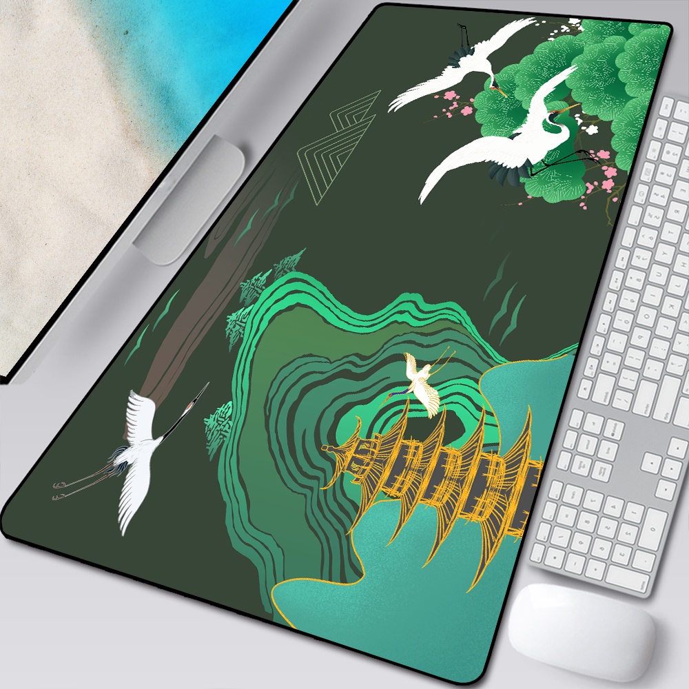 Phong Cách Cây Xanh Lớn Chơi Game Mousepad L XL 90x40cm Game Thủ Chuột Miếng Lót Kích Thước Cho Văn Phòng Bàn Dài Thảm Bàn Làm Việc