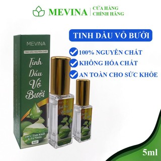 [Combo 2 Lọ] Tinh Dầu Bưởi  Mevina 5ml Nguyên Chất, Kích Thích Mọc Tóc, Giúp Tóc Óng Mượt,Giảm Tóc Gãy Rụng
