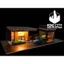 Mô hình cây xăng và showroom 1:64